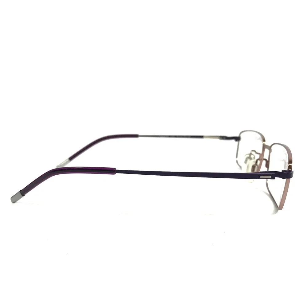 Airflex Eyeglasses Frames AF2613C C21 Purple Rose Gold Rectangle 51-17-135